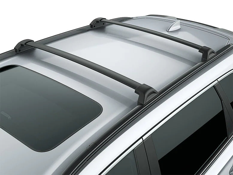 BrightLines Roof Cross Bars Racks for Honda CRV without Side Rails  2012-2023 (Black and Silver)