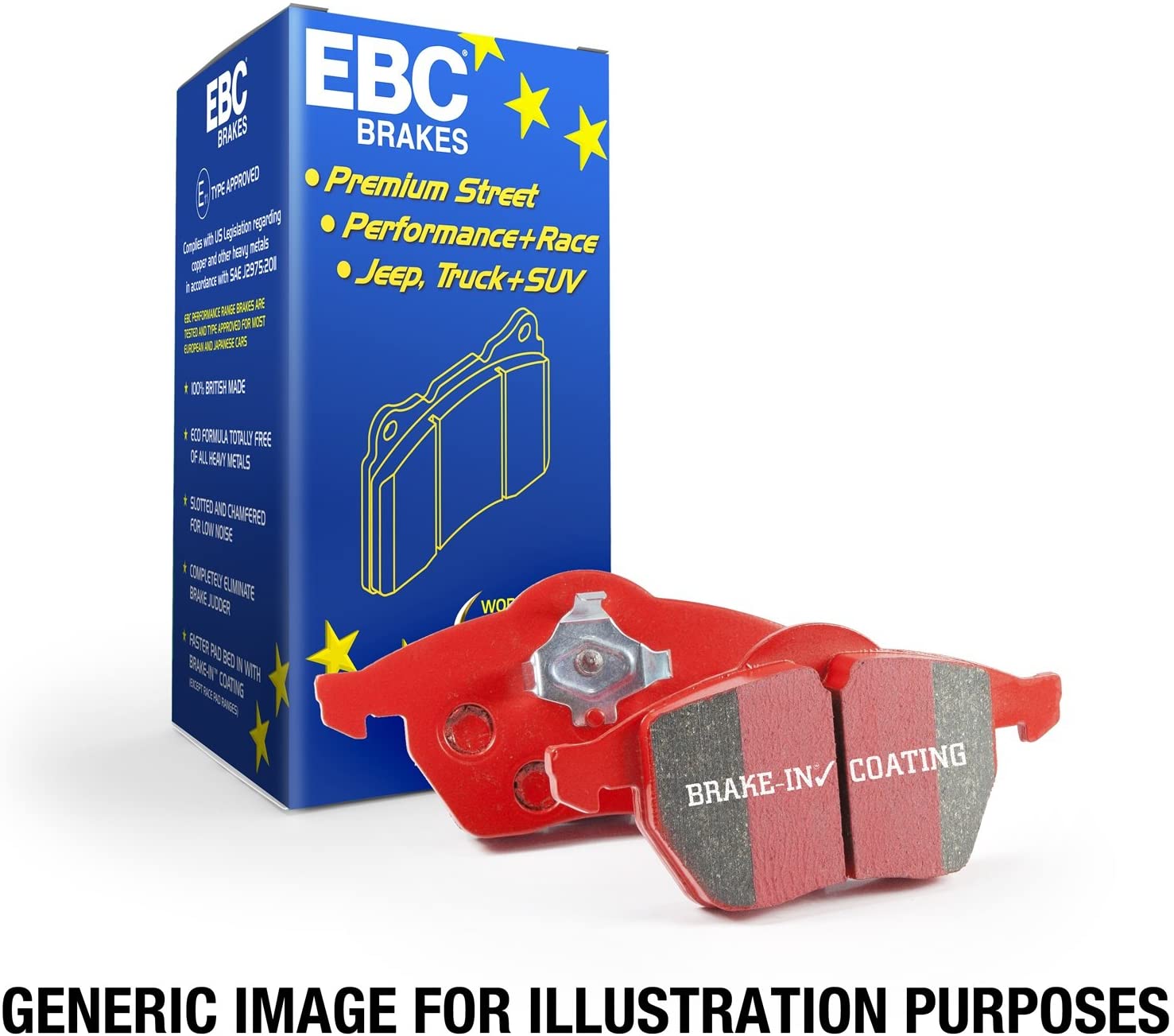 EBC Brakes EBC Brakes 2016+ Honda Civic & FK8 Civic Type-R Redstuff Premium Rear Brake Pads