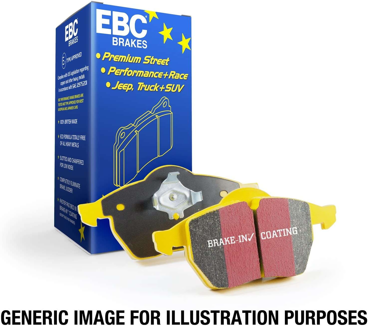 EBC Brakes EBC Brakes 2017-2021 Honda Civic Type-R FK8 Yellowstuff Brembo Front Brake Pads