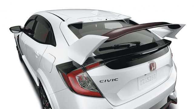 Honda Genuine Honda 2017-2021 Civic Type-R FK8 Carbon Fiber Rear Wing / Spoiler