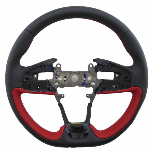 Honda Civic EK 96-2000 Hydrodip Carbonfiber Flat Bottom Steering Wheel With Black Perforated Napa Leather And Red Stitching Honda Civic EK 96-2000 Hydrodip Carbonfiber Flat Bottom Steering Wheel With Black Perforated Napa Leather And Red Stitching
