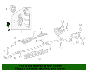 Honda Genuine Honda Converter Stay (R) Bracket - Civic / Accord / CR-V