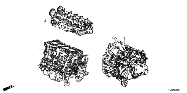 Genuine Honda Cylinder Head Assembly 10003-RPY-G01 | PRL Motorsports
