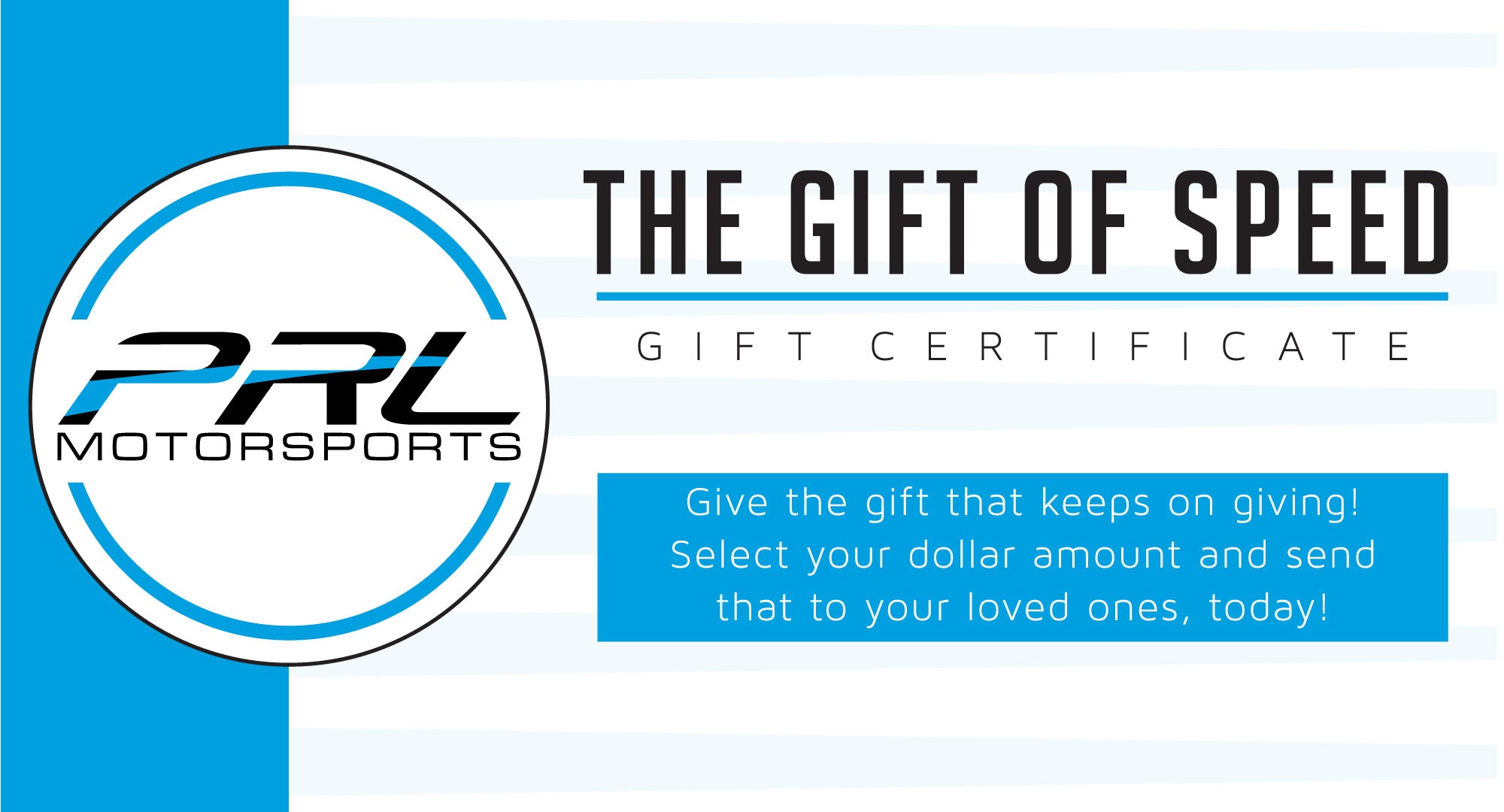 PRL Motorsports PRL Motorsports Gift Card