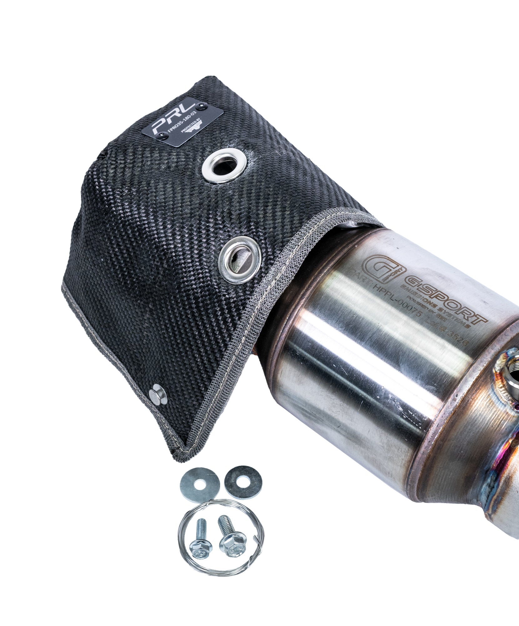 PTP X PRL Honda Civic TypeR FK8 Downpipe Black Lava Elbow Blanket