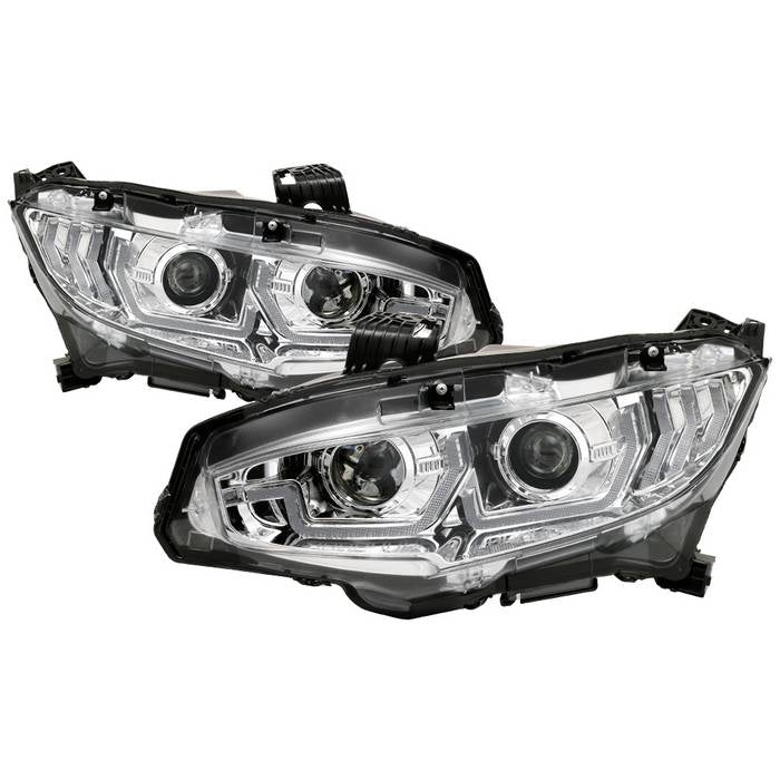 Spyder 2016-2021 Honda Civic Signature LED Headlights - Chrome | PRL ...